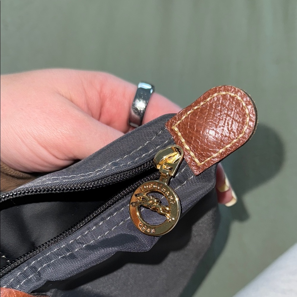 Classic Medium Black Tote with Brown Trim - Women Bags - Picture 5 of 7